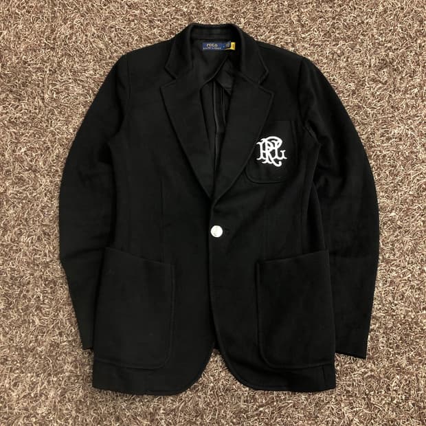 폴로 랄프로렌 여성 더블 니트 자카드 블레이저 자켓