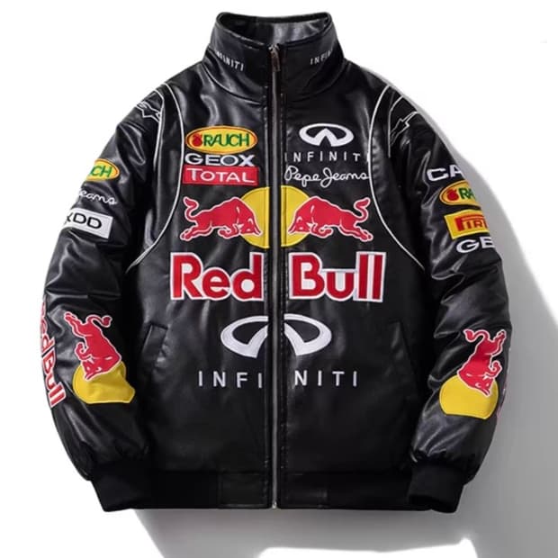 레드불 바이크 가죽자켓 래더자켓 레이싱 빈티지스타일