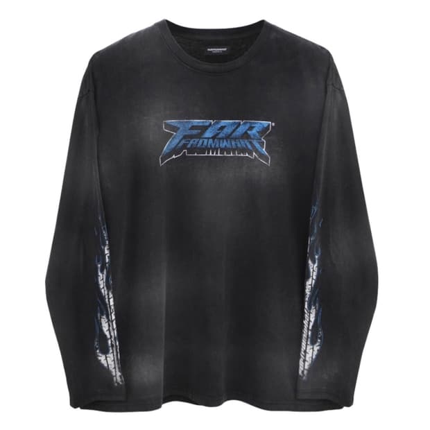 파프롬왓 파 워시드 플레임 롱슬리브 블랙 2사이즈