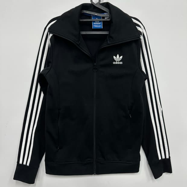 아디다스 블랙 파이어버드 져지 트랙탑 