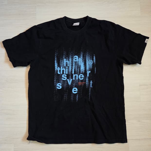 디스이즈네버댓 반팔 Brushed Paint Tee off black M