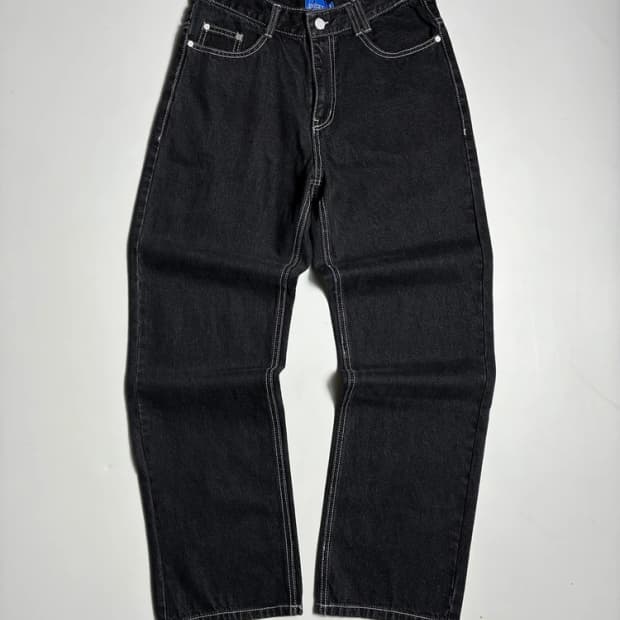 데케트 DECET 23SS 스트레이트 흑청 데님 팬츠 R2823