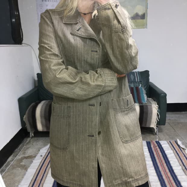 투티/0318 JPN 빈티지 BOYCOTT 베이지 브라운 자켓 면 일본