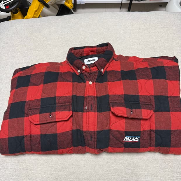 palace - QUILT MIT PLAID SHIRT RED