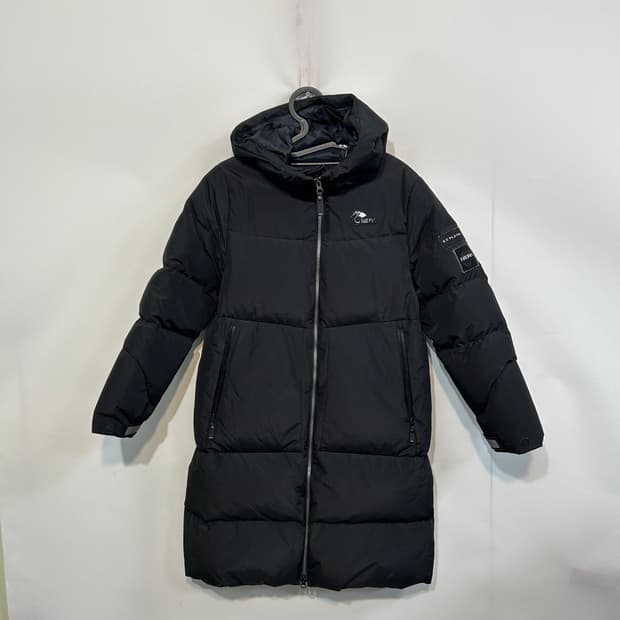 네파 키즈 구스다운 롱패딩 150 블랙