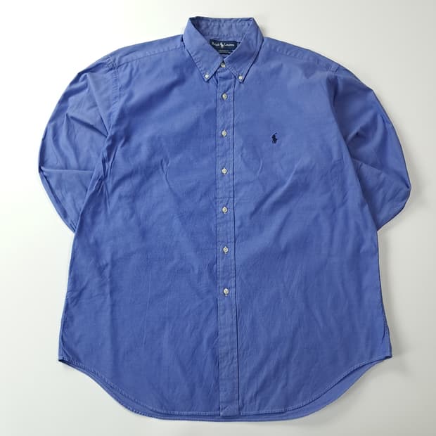 CJ182 XL 폴로 90s 핀포인트옥스포드 블루 셔츠 남방