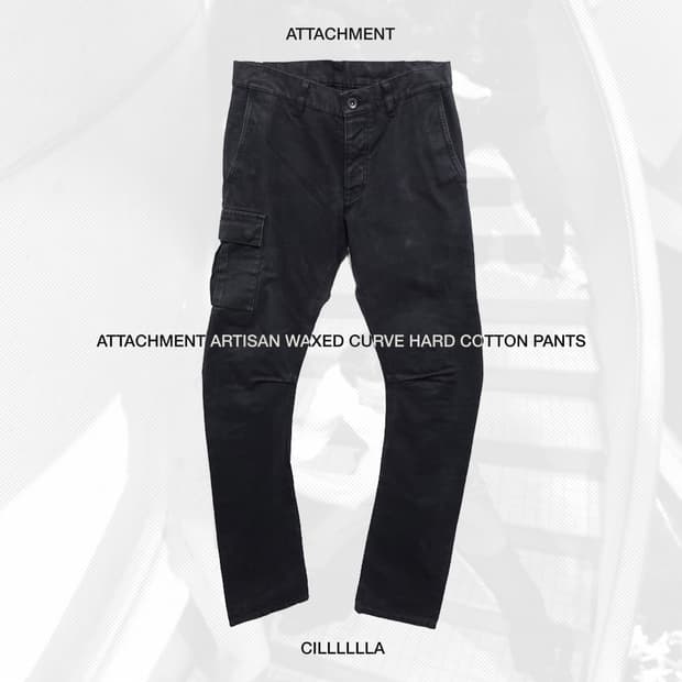 [2] ATTACHMENT 어태치먼트 아티잔 왁스드 커브 하드 코튼팬츠