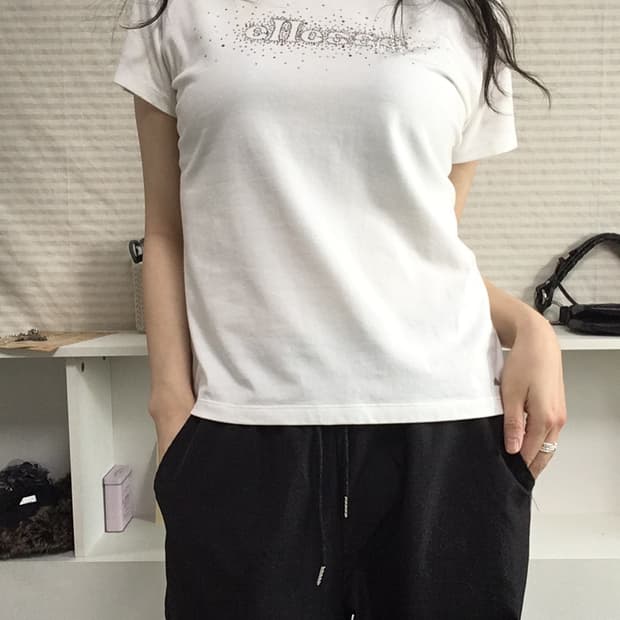 pn vintage 화이트 반팔 프린팅 티셔츠 y2k 스트릿 일본빈티지