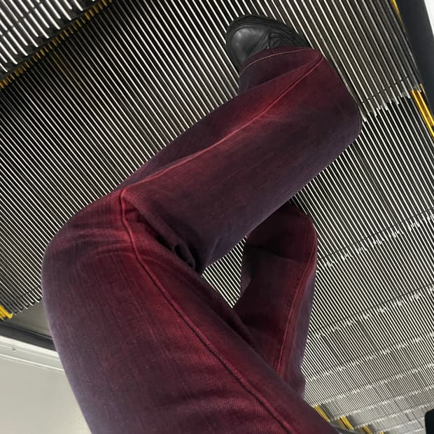 랭글러 핑크 워싱 부츠컷 진