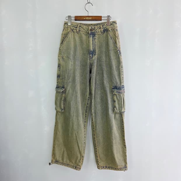 [SCULPTOR] 스컬프터 빈티지 그린 카고 데님 팬츠