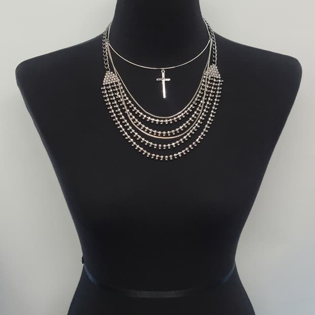 cross necklace set