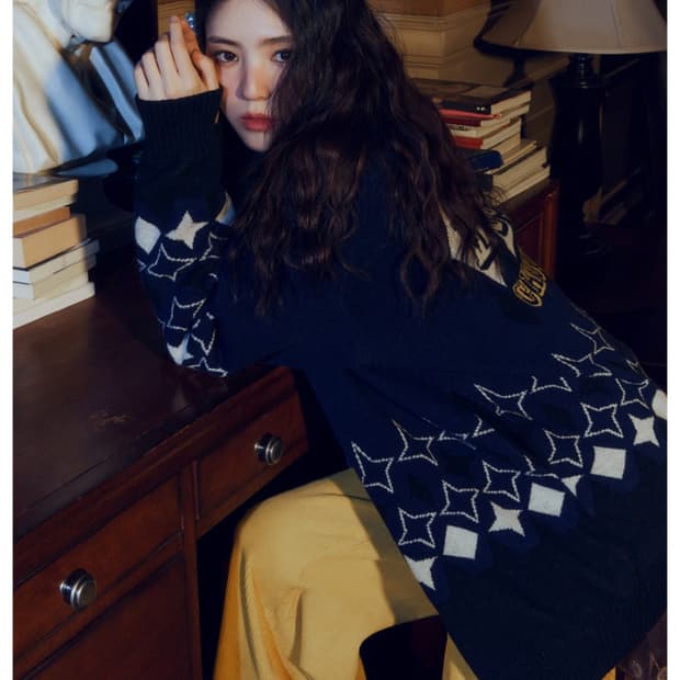 럭키슈에뜨 한소희 와이드 코듀로이 팬츠