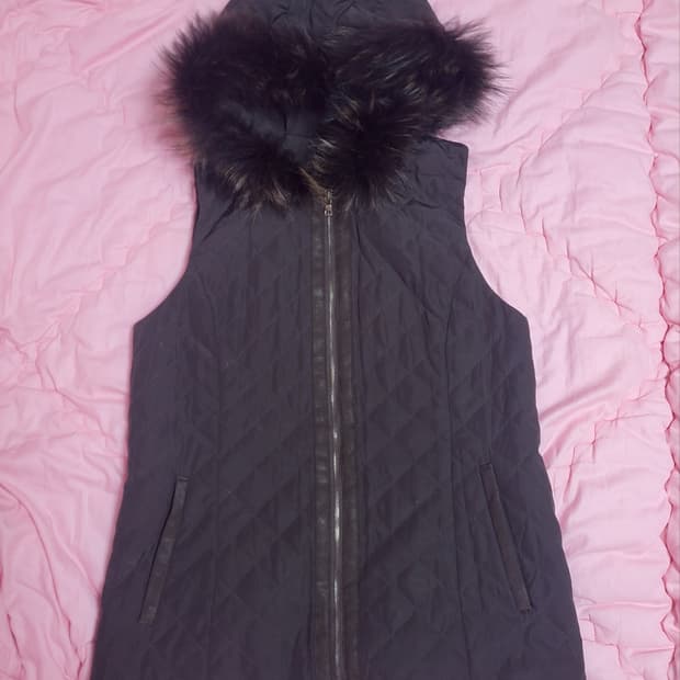 급처상태좋음!ETTRABE에뜨라베ITALY 라쿤 조끼베스트 모조에스핀st