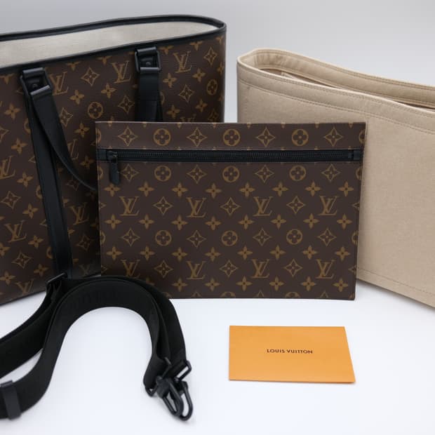 루이비통 모노그램 마카사르 위켄드 토트백 PM 사이즈