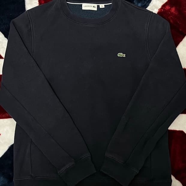 라코스테 네이비 맨투맨 기모 95~100