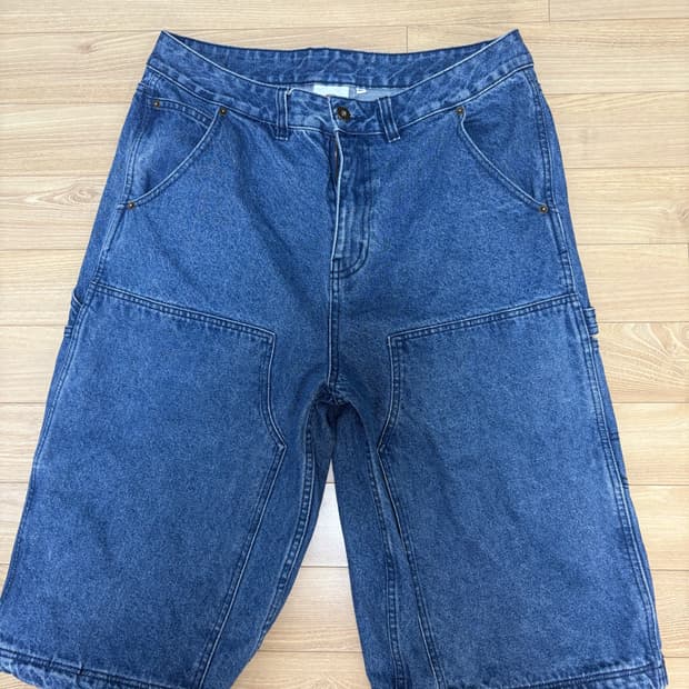 디키즈 더블니 카펜터 데님 쇼츠 Medium Blue