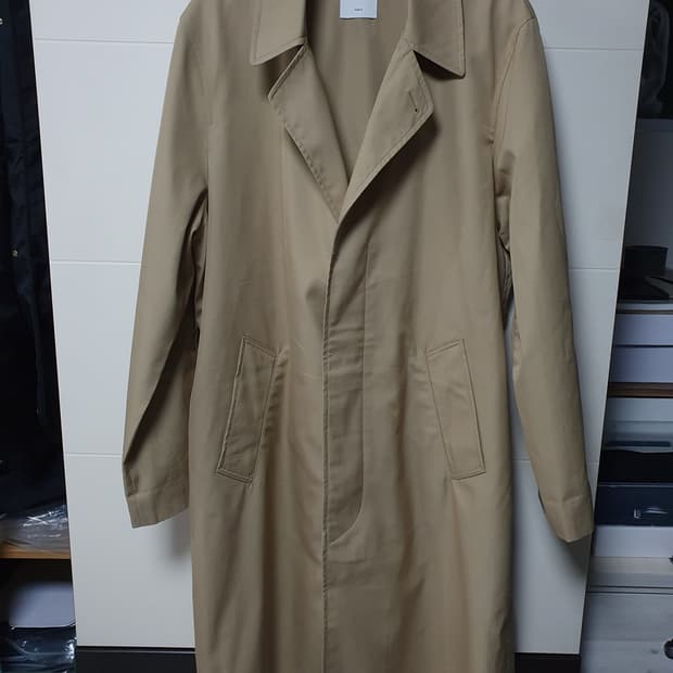 (M) 산드로옴므 베이지 트렌치코트