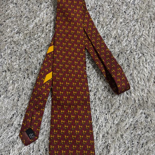 이태리제 페라가모 실크 넥타이