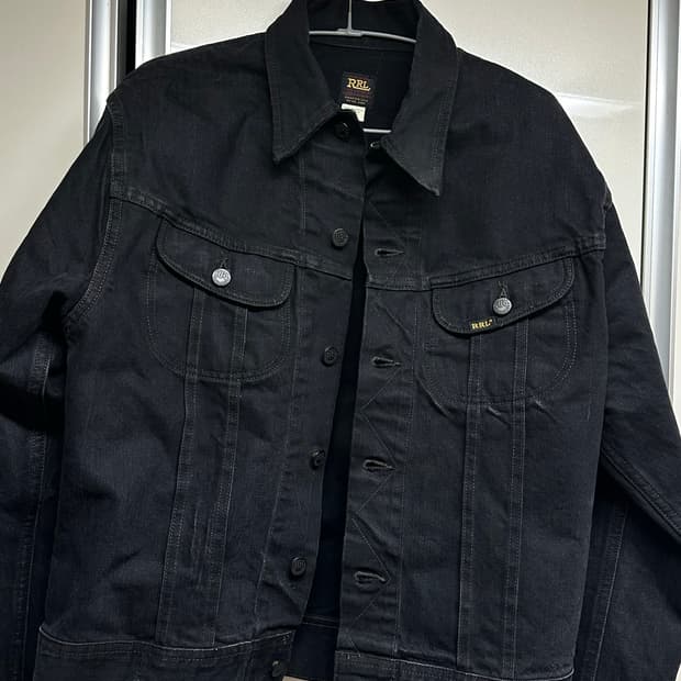 RRL 더블알엘 lot 271 블랙 데님 자켓 M(멕시코산)