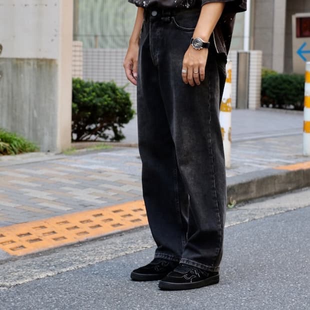 윌리 차바리아 흑청 데님팬츠