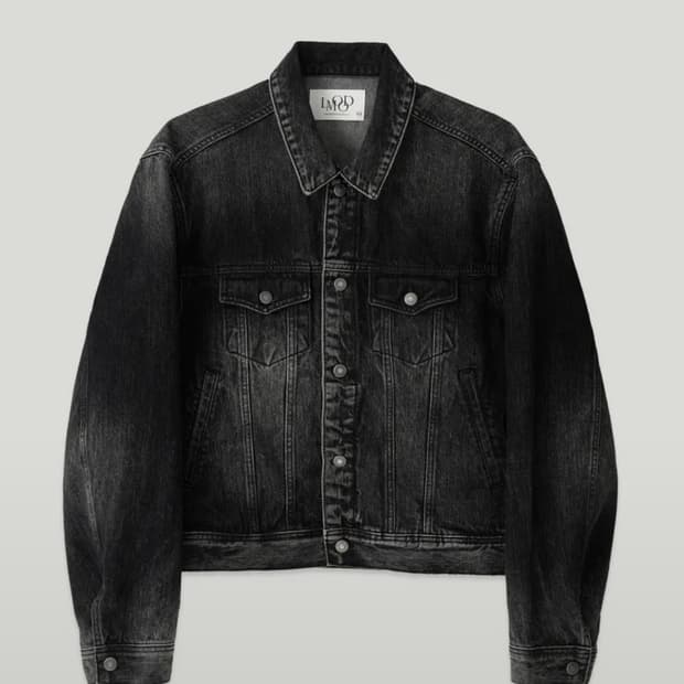 엘무드 마틴 데님 트러커 자켓 고스트블랙 44