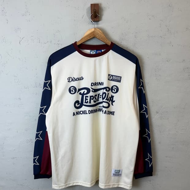 디스커스 펩시콜라 메쉬 롱슬리브 져지