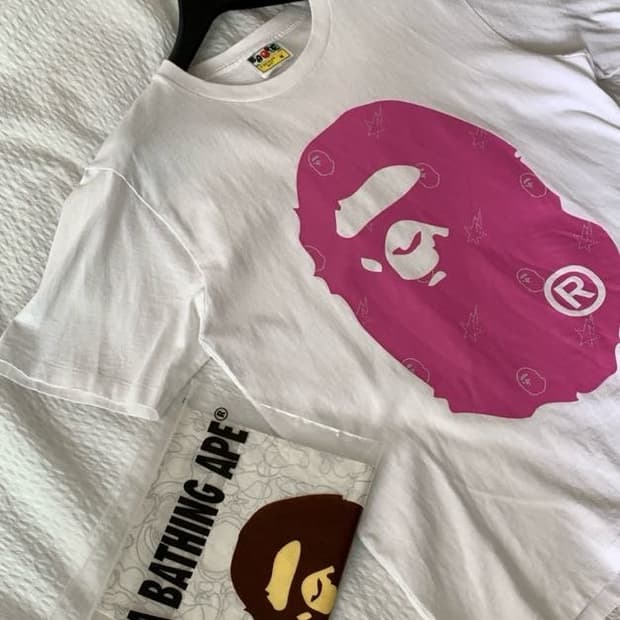 BAPE 베이프 우먼스 빅에이프 반팔 티셔츠 M