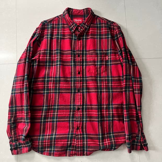 슈프림 체크 플란넬 셔츠