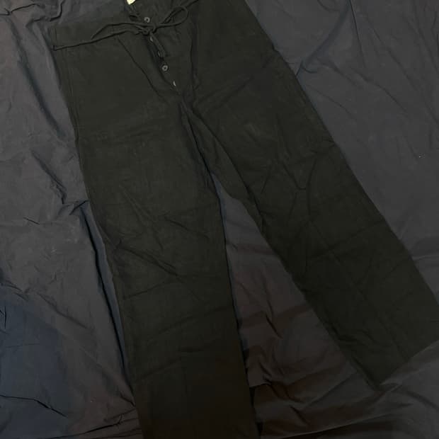 올드조 린넨 스트링 팬츠 