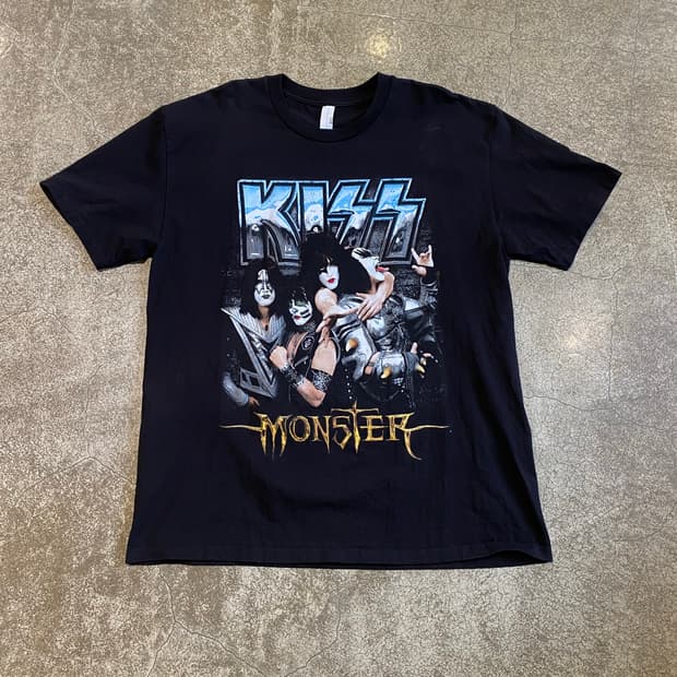키스 프린팅 밴드 티셔츠