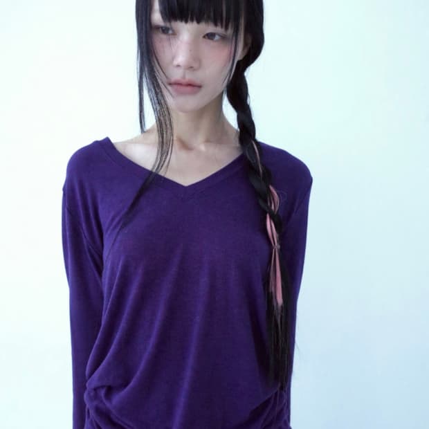 베이비랩 - calmly sheer v nect t - violet