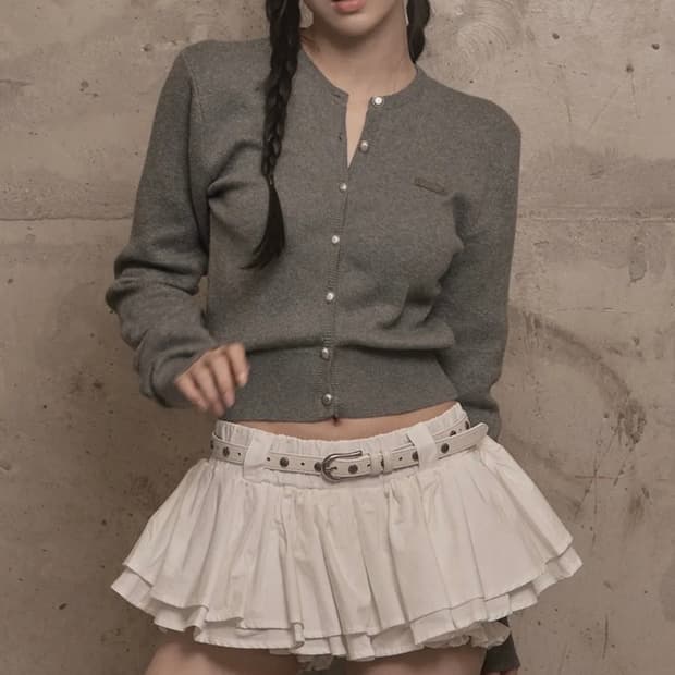 카키포인트 Signature Knit Cardigan