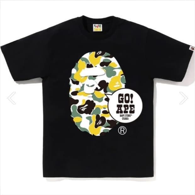 베이프 오사카 스토어 반팔 L