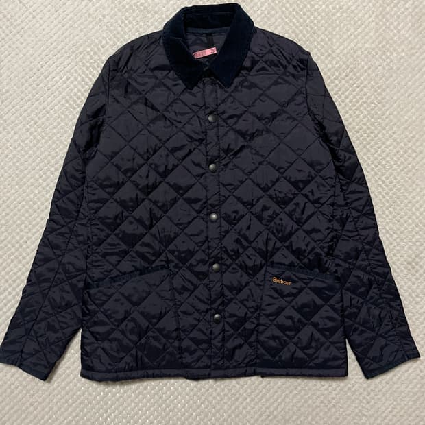 바버(Barbour) 헤리티지 리더스데일 퀼팅 자켓 네이비(클리닝O)