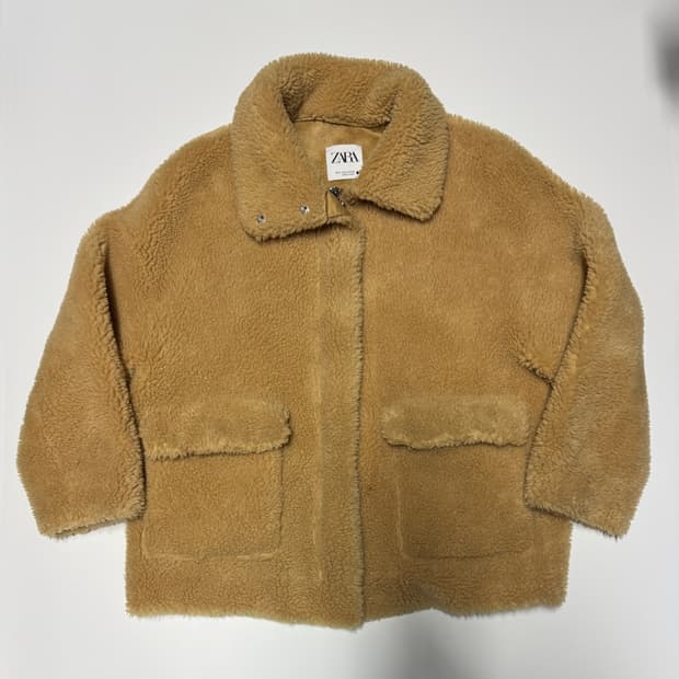 여성 자라 ZARA 빅 사이즈 뽀글이 플리스 자켓