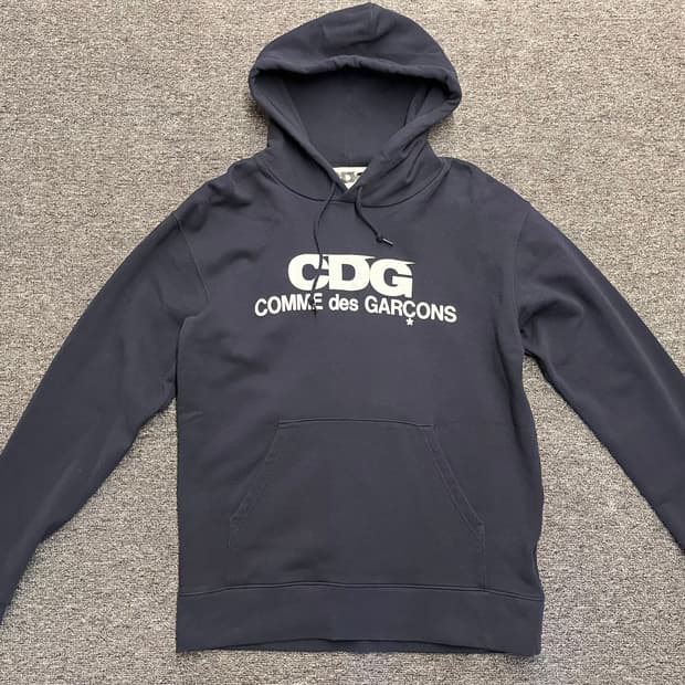 [95] CDG 꼼데가르송 블랙 후드티 L 