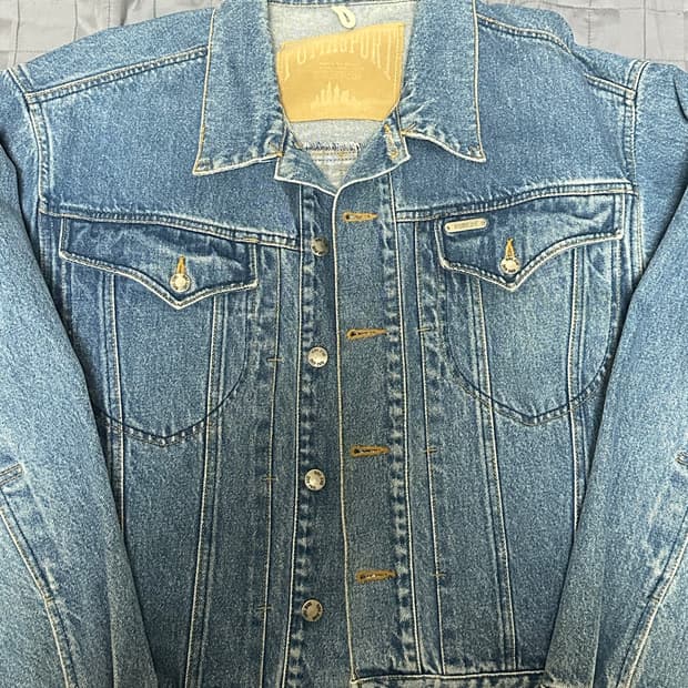 90s 푸마 스포츠 데님자켓 L