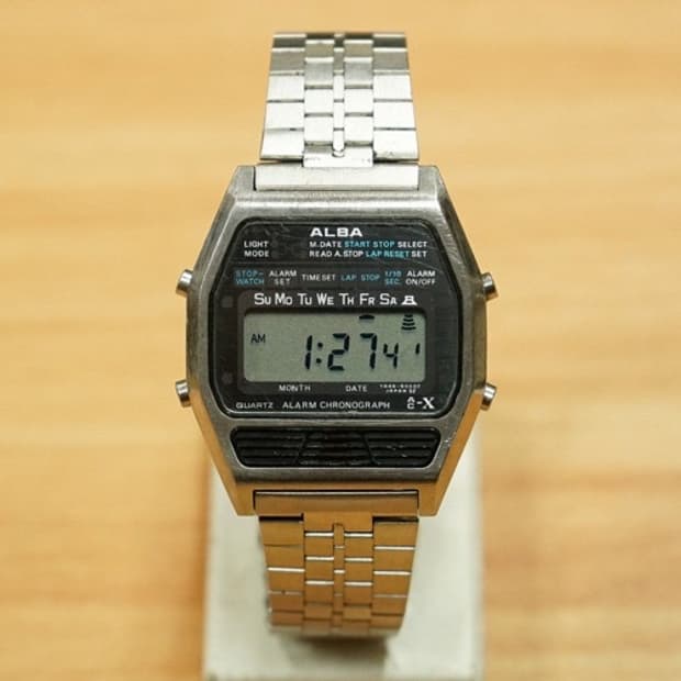 80s 세이코 알바 y446-5000 디지털 시계