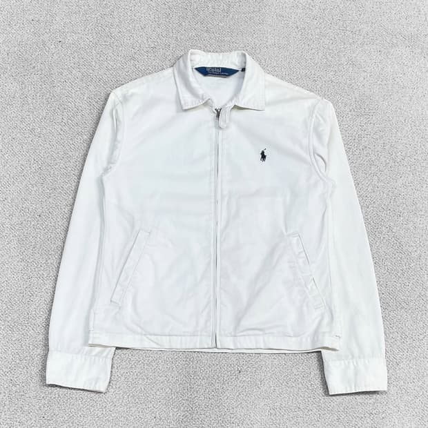 폴로 랄프로렌 포니 로고 스윙톱 블루종 자켓 화이트