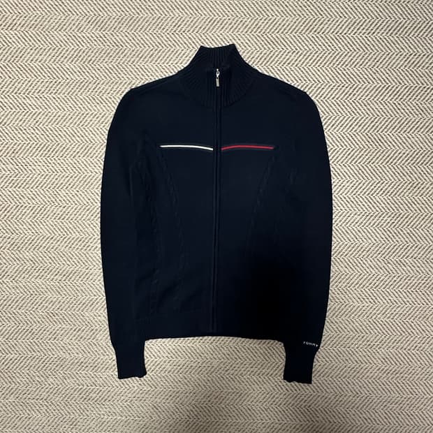 TOMMY HILFIGER knit zipup