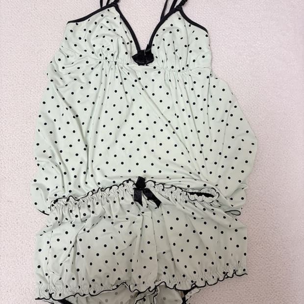 민트 도트 에메필 잠옷 히메갸루 라떼갸루