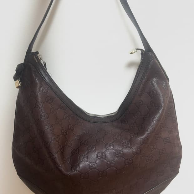 Gucci Hobo Brown Leather Bag