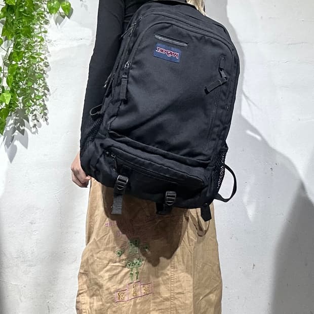 잔스포츠 블랙 엔보이 백팩 학생 책가방 