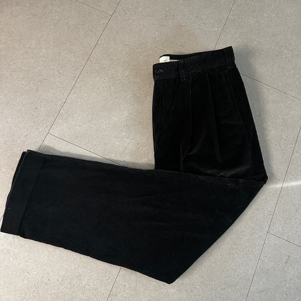 fw22 ald double pleated corduroy pants
