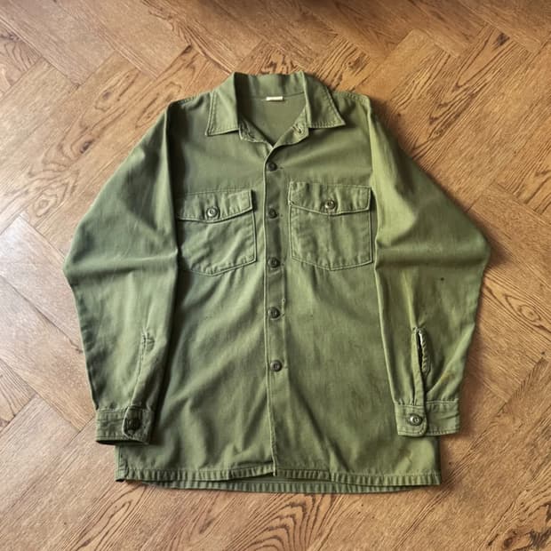 [M]60s 오리지널 U.S ARMY OG-107 더티워싱 밀리터리 셔츠