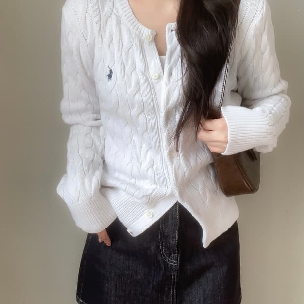 폴로 수지 가디건