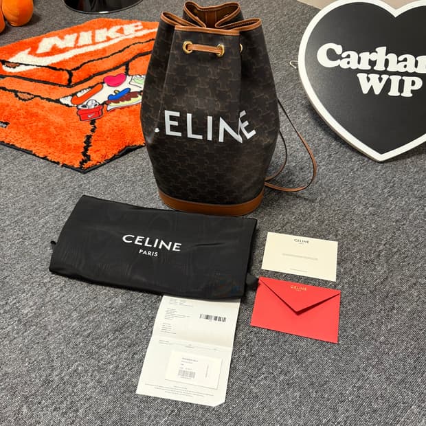 [ONE SIZE] 셀린느 미디엄 트리오페 캔버스 세일러 백