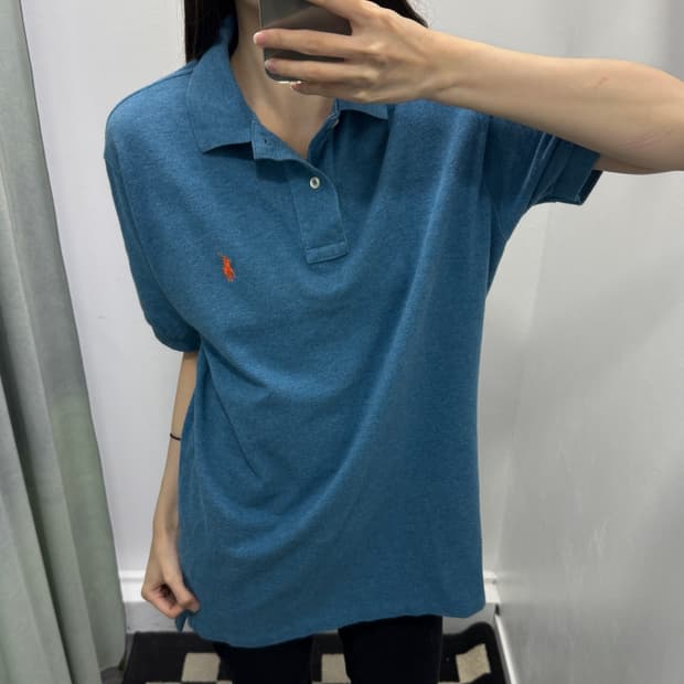 폴로 클래식핏 pk 반팔 티셔츠 블루