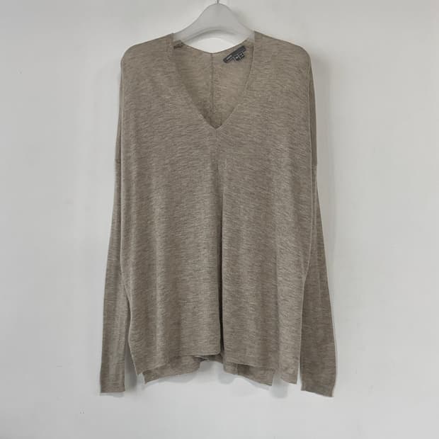 빈스 울 캐시미어 브이넥 니트