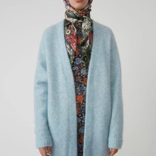 S 아크네 스튜디오 블루 가디건 